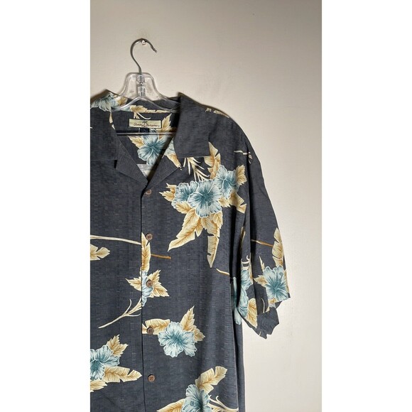 Nautica 100% SILK Hawaiian button down shirt Men’s XL - Picture 3 of 5